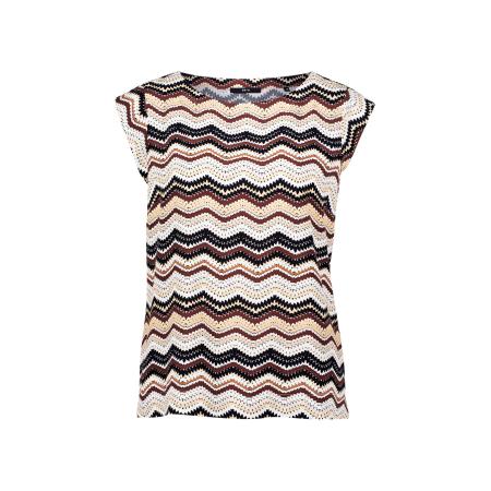 Zero zero Blouse beige / bruin / zwart / wit