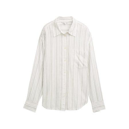 Tom Tailor TOM TAILOR DENIM Blouse olijfgroen / wit