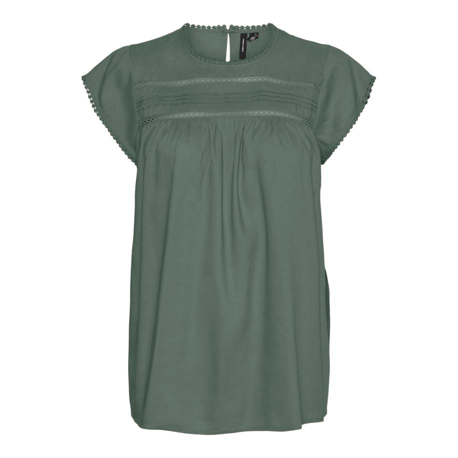Vero Moda VERO MODA Blouse Debbie donkergroen -
