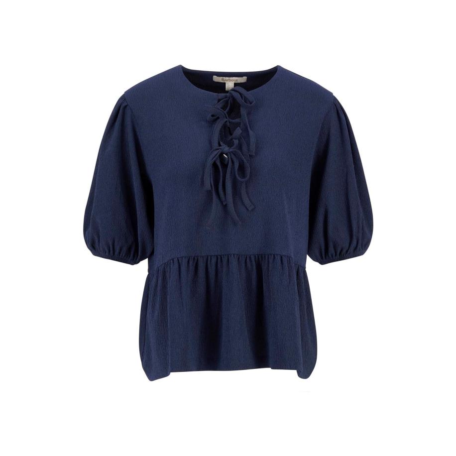 Barbour Blouse Louise navy Blauw