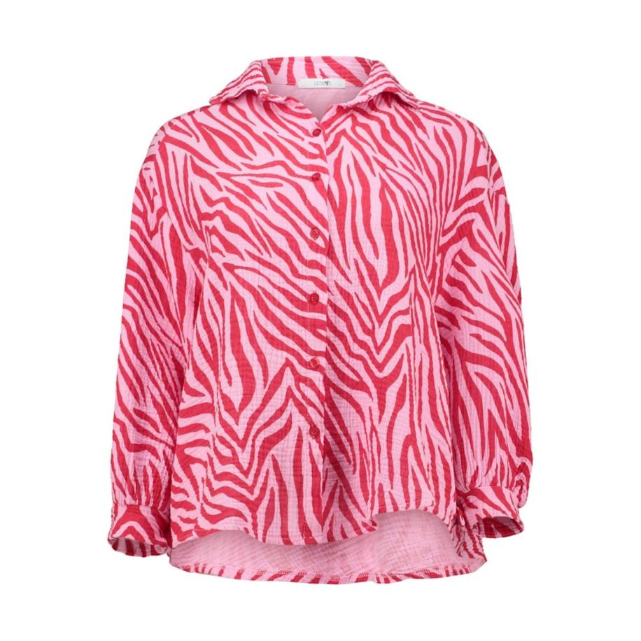 Hailys Hailys Blouse Le44ony rosa / rood -