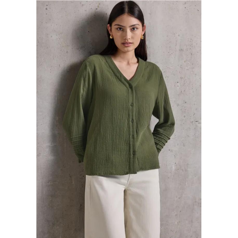 Street One Tuniek van mousseline Groen