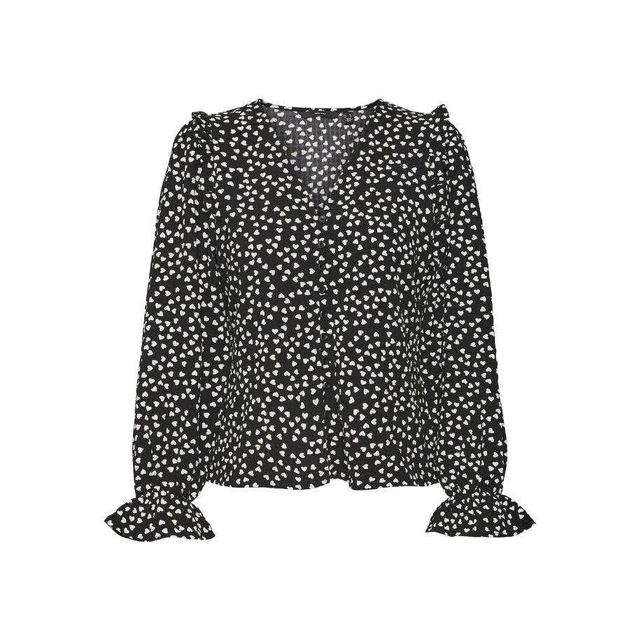 Vero Moda VERO MODA Blouse zwart / wit -