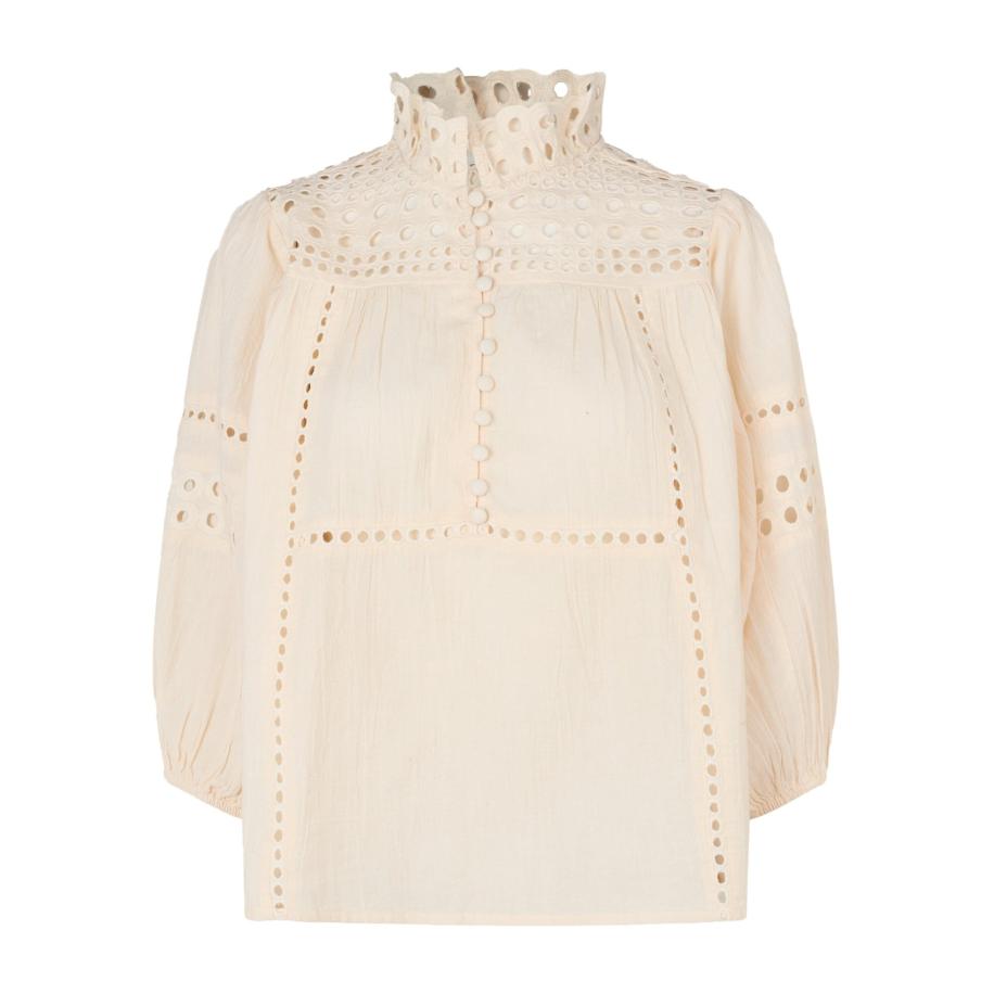 SECOND FEMALE Blouse Brunie ecru Bruin