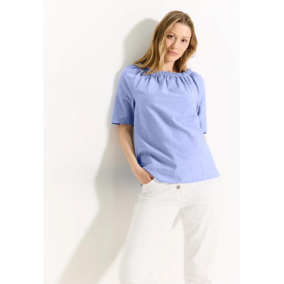 CECIL Chambray blouse Blauw