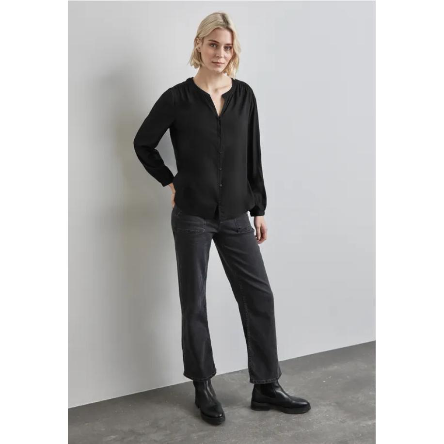 Street One Tuniek met knoopsluiting Zwart