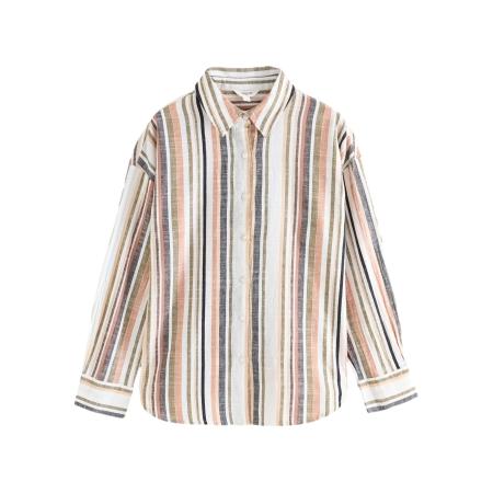 Next Next Blouse olijfgroen / abrikoos / zwart / wit