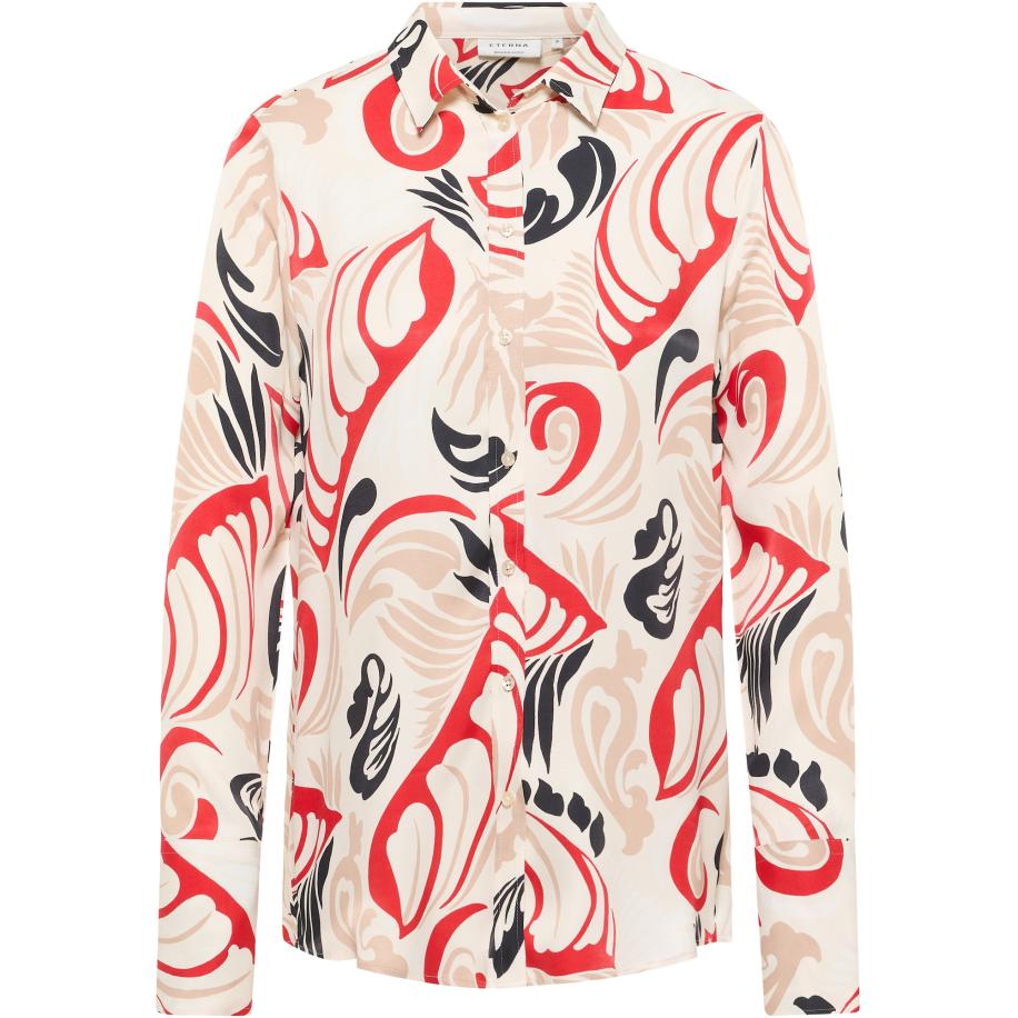 Eterna ETERNA Blouse beige / oudroze / rood / zwart -