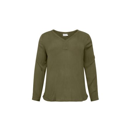 Kaffe KAFFE CURVE Blouse Ami olijfgroen