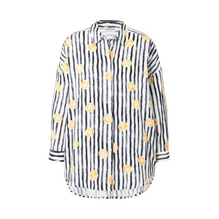 Studio Untold Studio Untold Blouse geel / zwart / wit