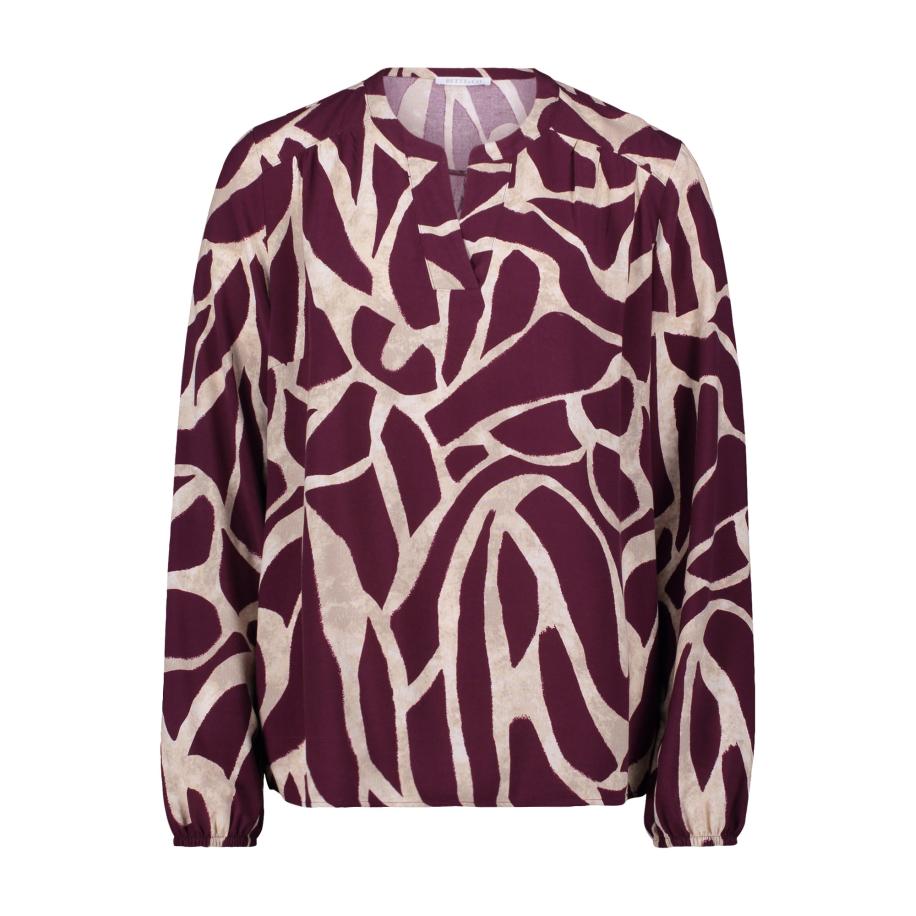 Betty & Co Betty & Co Blouse crème / bordeaux -