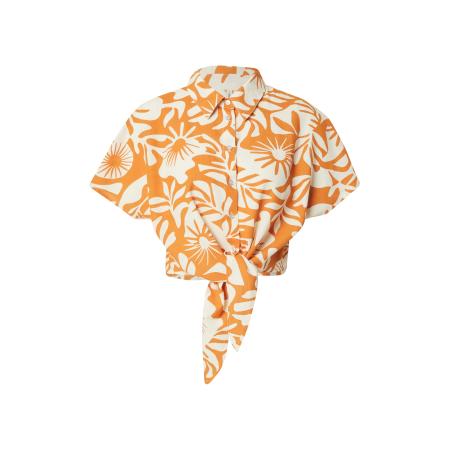 Only ONLY Blouse ONLJAKIRI donkeroranje / natuurwit