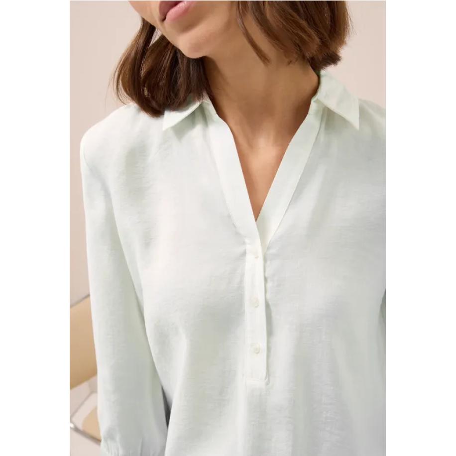 CECIL Lange blouse in effen kleur Wit