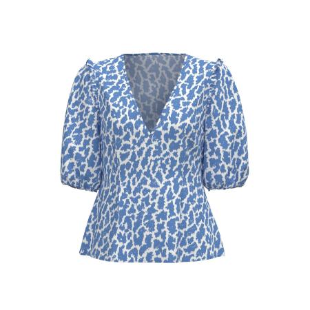 Object OBJECT Blouse blauw / wit