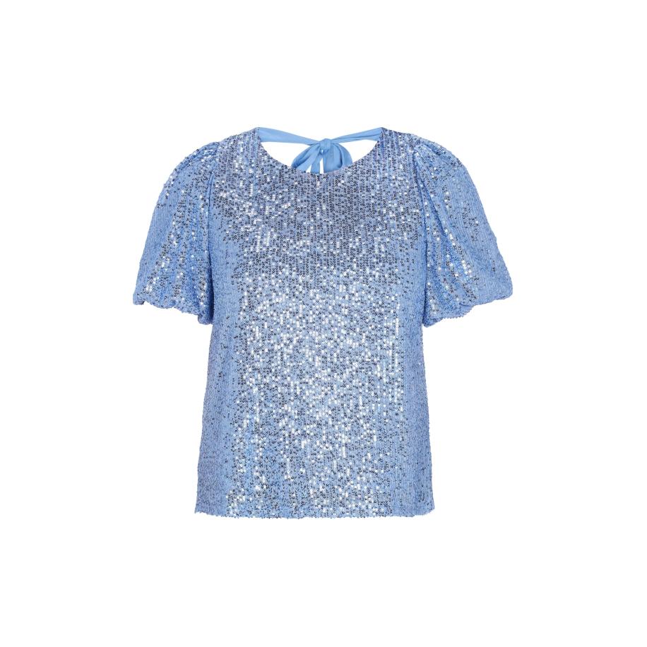 Faina faina Blouse Fashion Look lichtblauw -