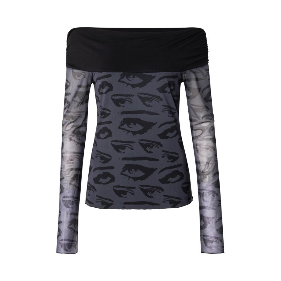 SHYX SHYX Blouse grijs / zwart -