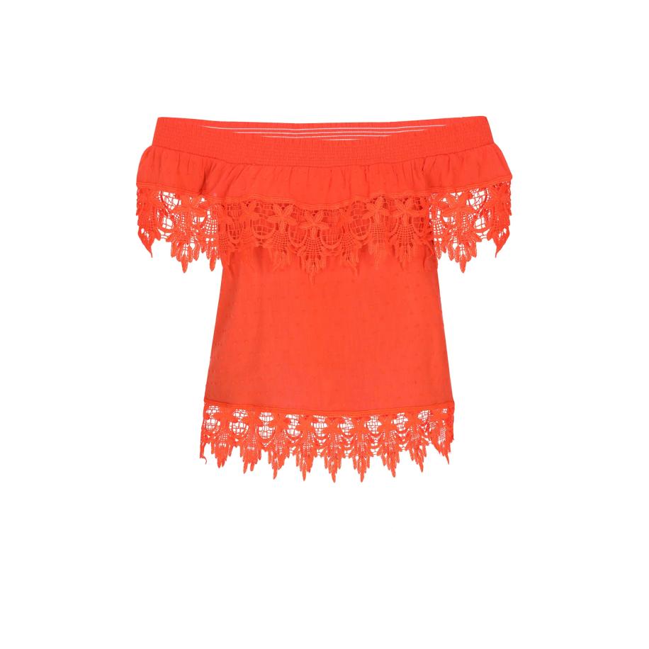IZIA IZIA Blouse Boho oranje -