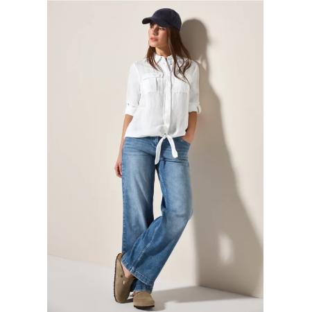 CECIL Blouse met knoop in de zoom