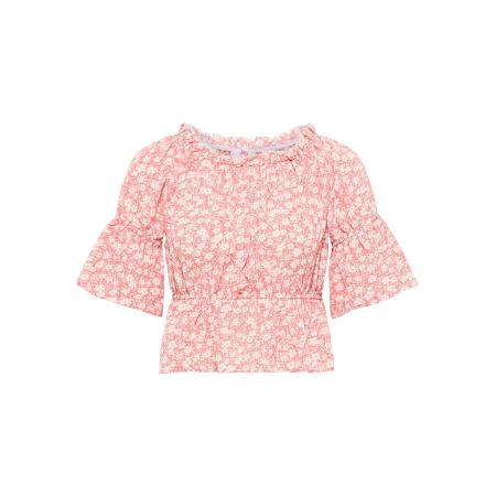 MYMO MYMO Blouse lichtroze / wit
