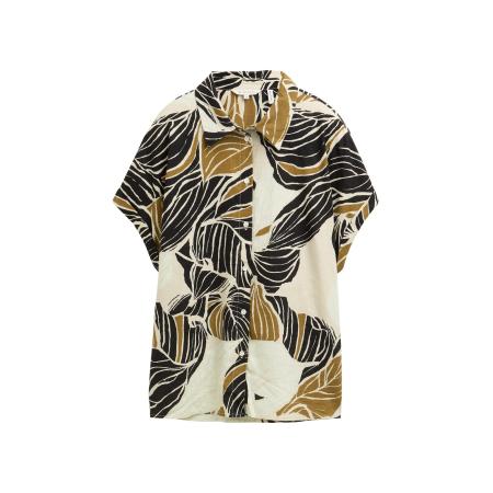 Tom Tailor TOM TAILOR Blouse beige / kaki / zwart