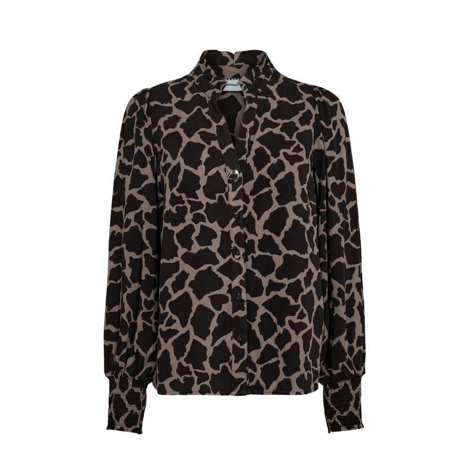 Nümph NÜMPH Blouse Nuhana bruin / zwart -