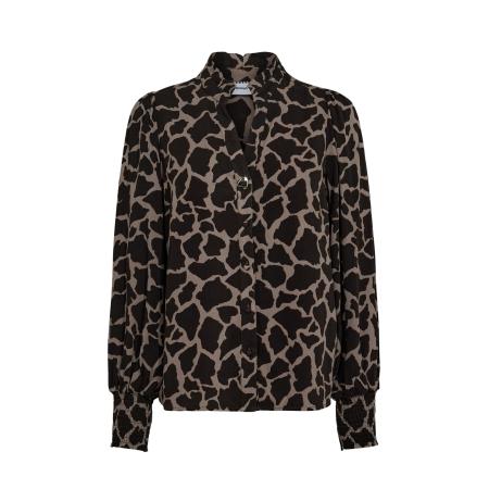 Nümph NÜMPH Blouse Nuhana bruin / zwart