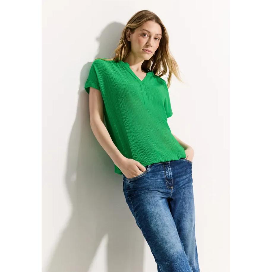 CECIL Crêpe blouse Groen