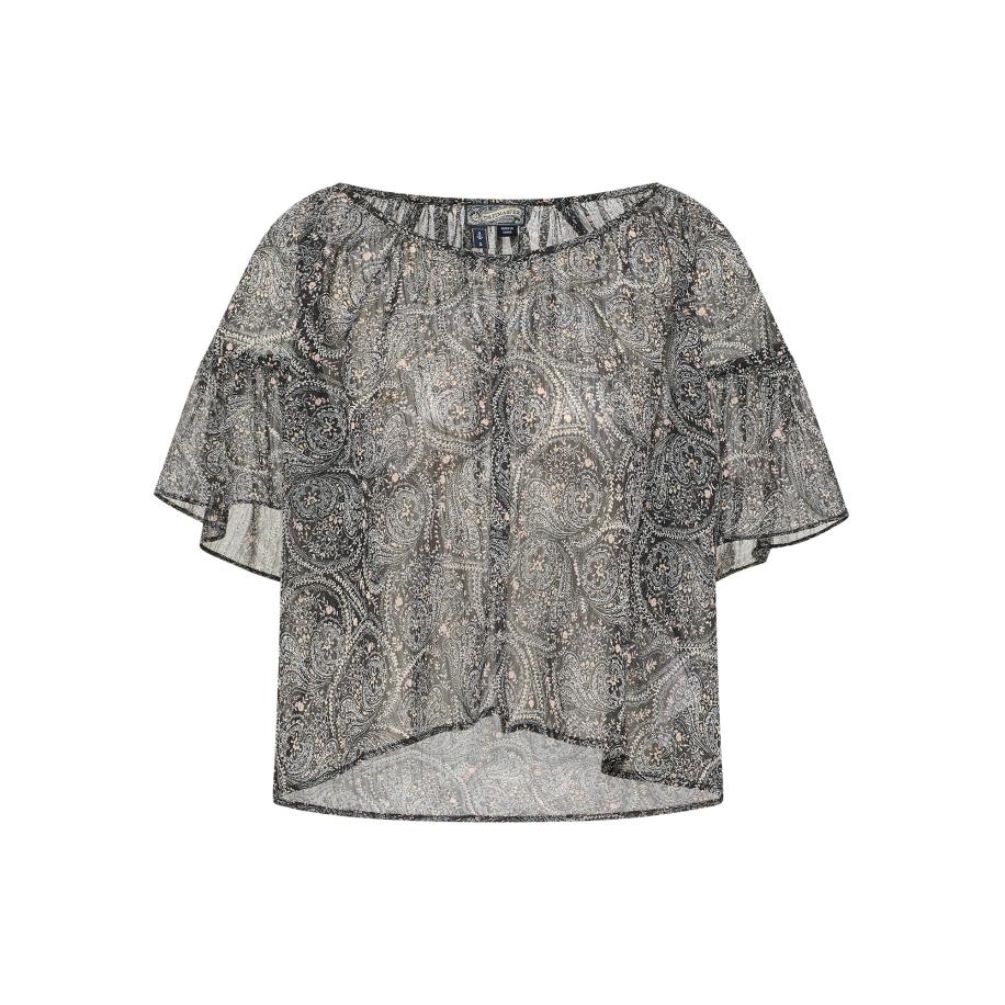 DreiMaster DreiMaster Vintage Blouse beige / zwart / wit -