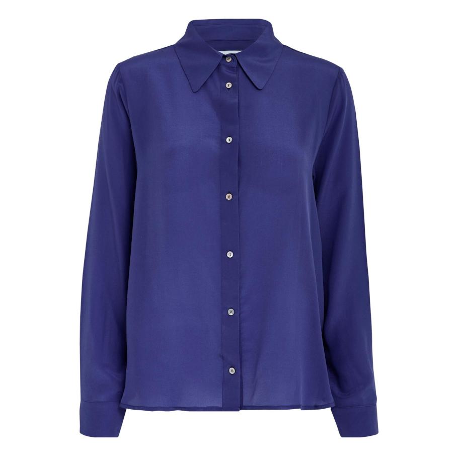 Minus minus Blouse Caty donkerblauw -