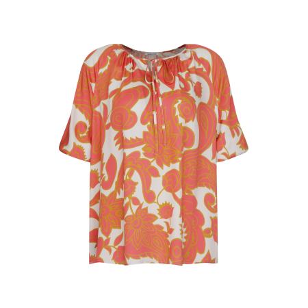 SEIDENSTICKER Blouse Schwarze Rose ecru / rosa