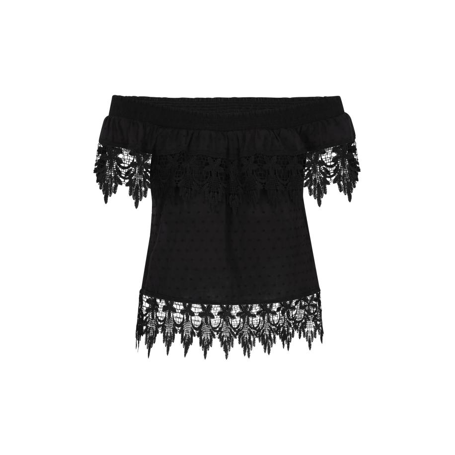 IZIA IZIA Blouse Boho zwart -