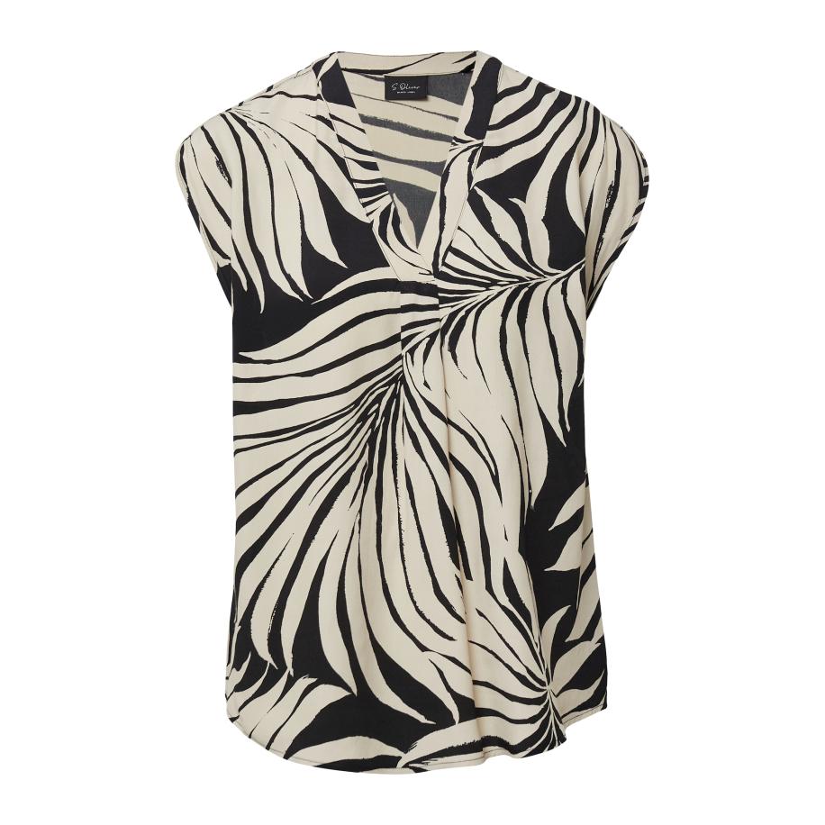 s.Oliver BLACK LABEL s.Oliver BLACK LABEL Blouse beige / zwart -