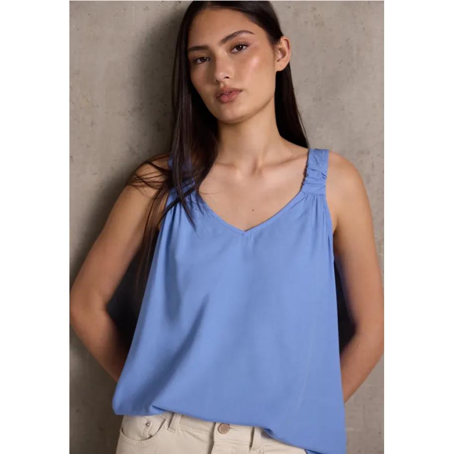 Street One Blouse top met knoopdetail Blauw