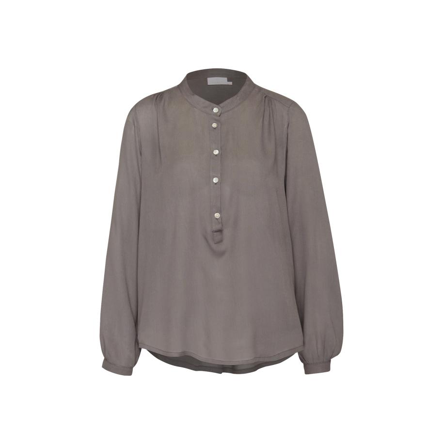 Kaffe Kaffe Blouse Karla rookgrijs -