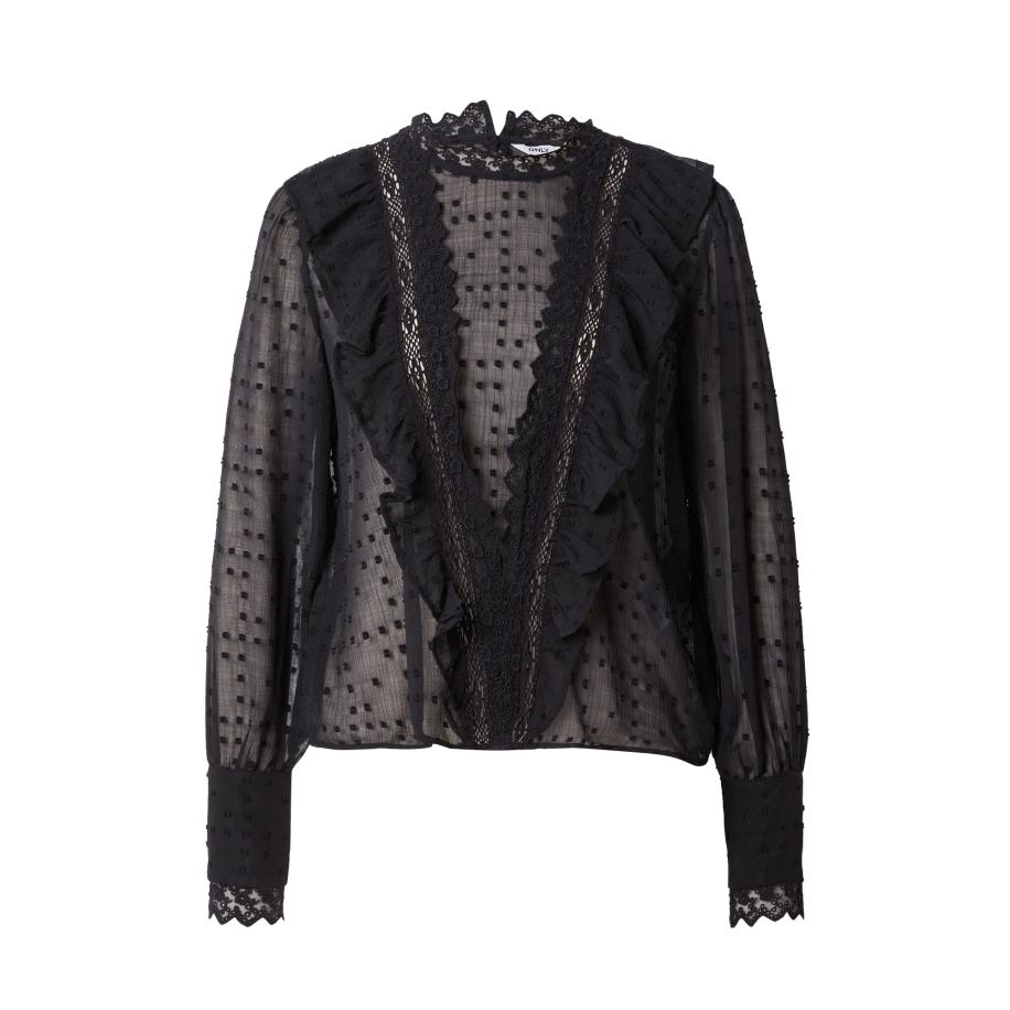 Only ONLY Blouse ONLSila zwart -