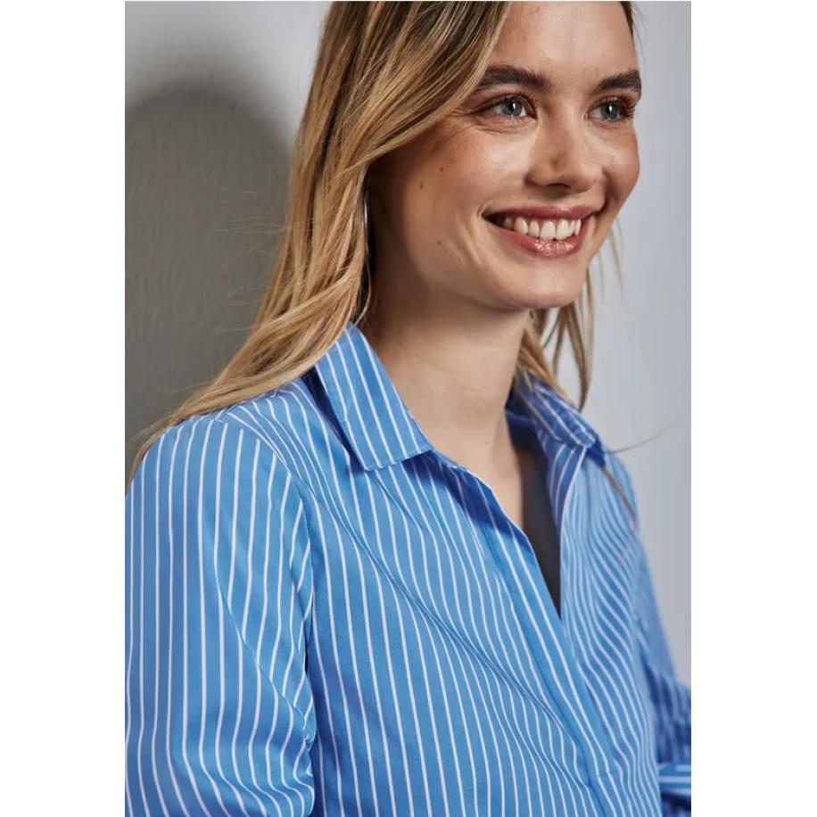 Street One Lange zakelijke blouse Blauw