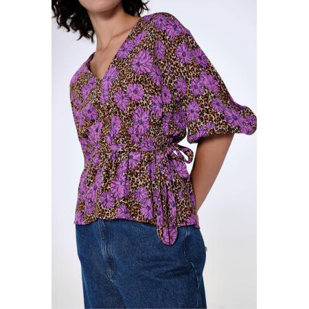 Aligne Aligne Blouse Guava crème / pueblo / orchidee / zwart