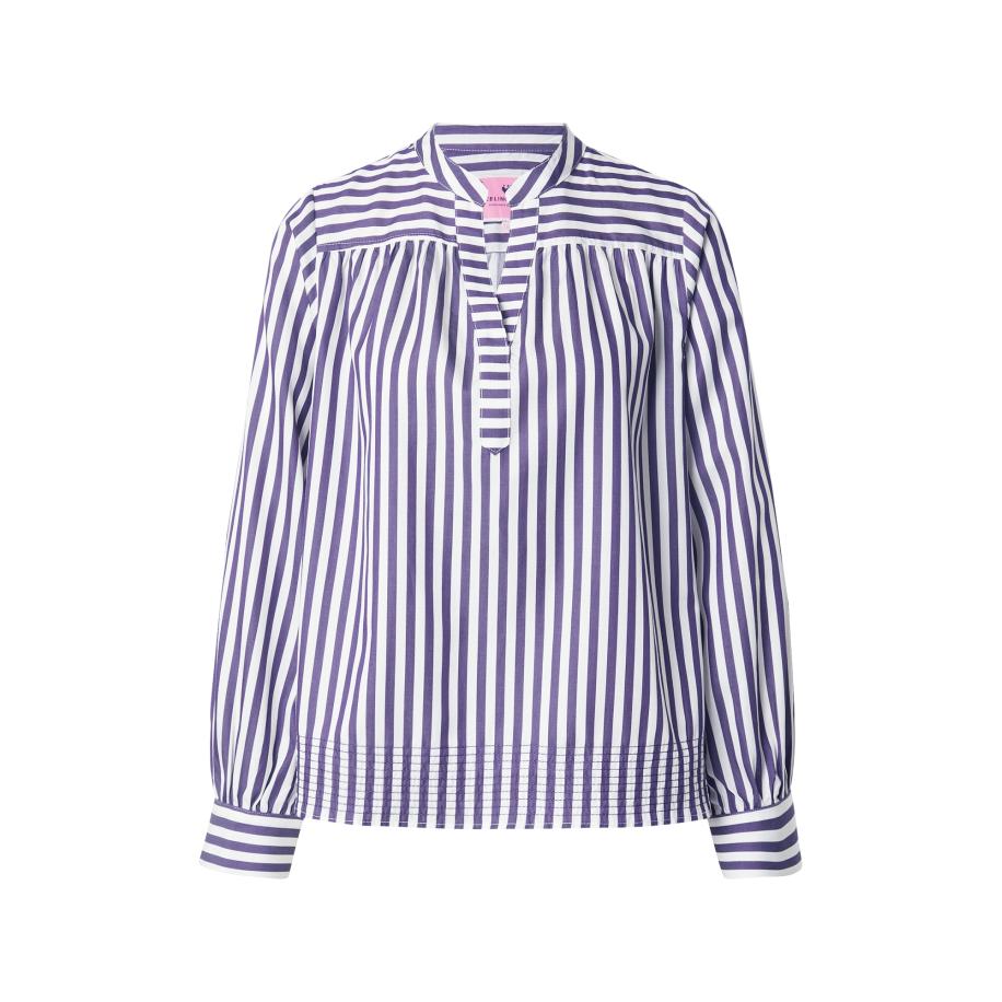 LIEBLINGSSTÜCK LIEBLINGSSTÜCK Blouse Betsey donkerlila / offwhite -