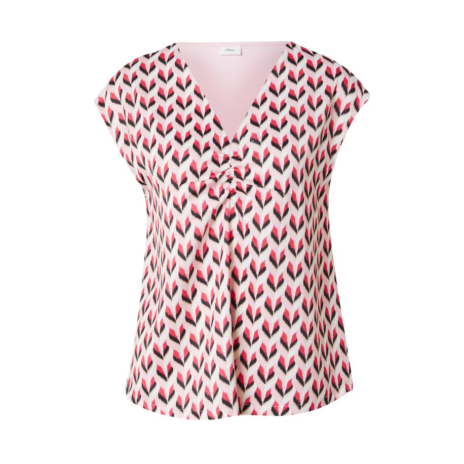 s.Oliver BLACK LABEL Blouse pink / pastelroze / donkerroze / zwart Roze