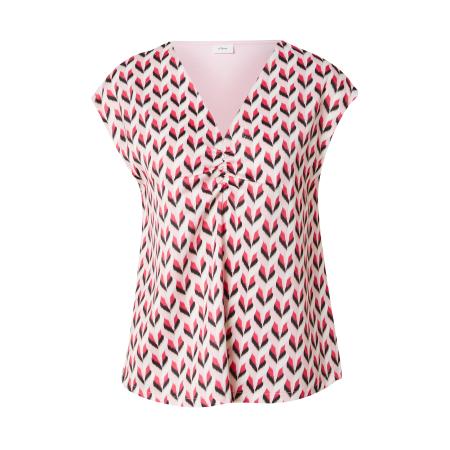 s.Oliver BLACK LABEL Blouse pink / pastelroze / donkerroze / zwart