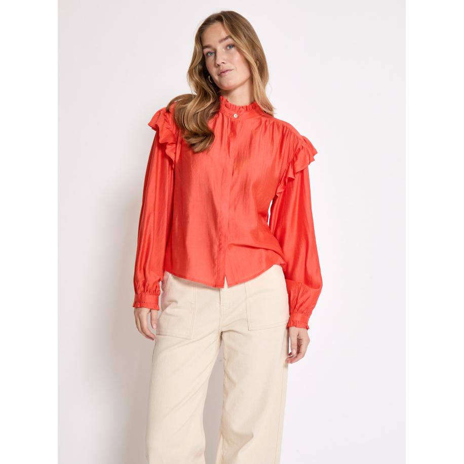 Peppercorn Blouse Fallula kreeft Oranje