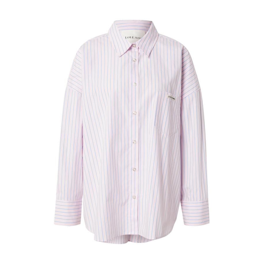 Love Stories LOVE Stories Blouse Hailey blauw / rosa / wit -