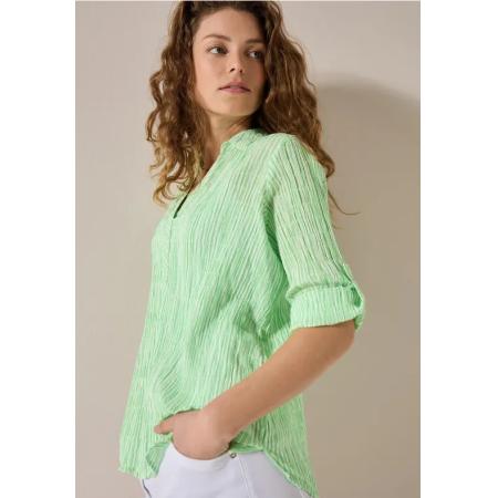 CECIL Gestreepte seersucker blouse