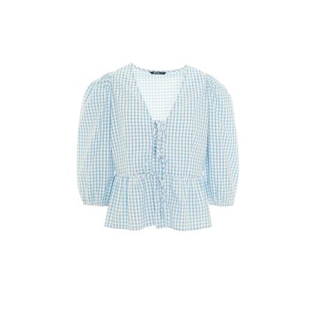 Big Star BIG STAR Blouse Sori lichtblauw / wit
