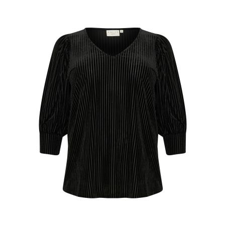 KAFFE CURVE Blouse KC Cacanna zwart