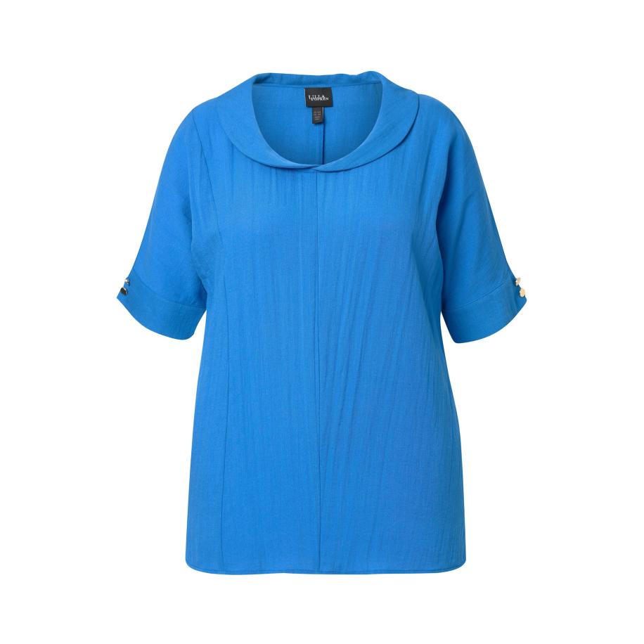 Ulla Popken Ulla Popken Blouse kobaltblauw -