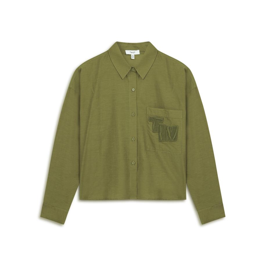 Twist Twist Blouse kaki -