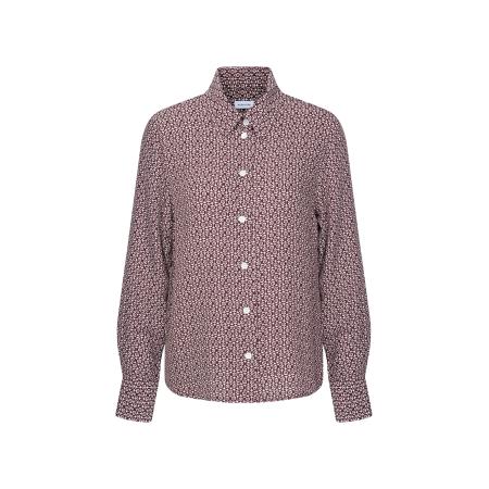 Seidensticker SEIDENSTICKER Blouse donkerrood / wit