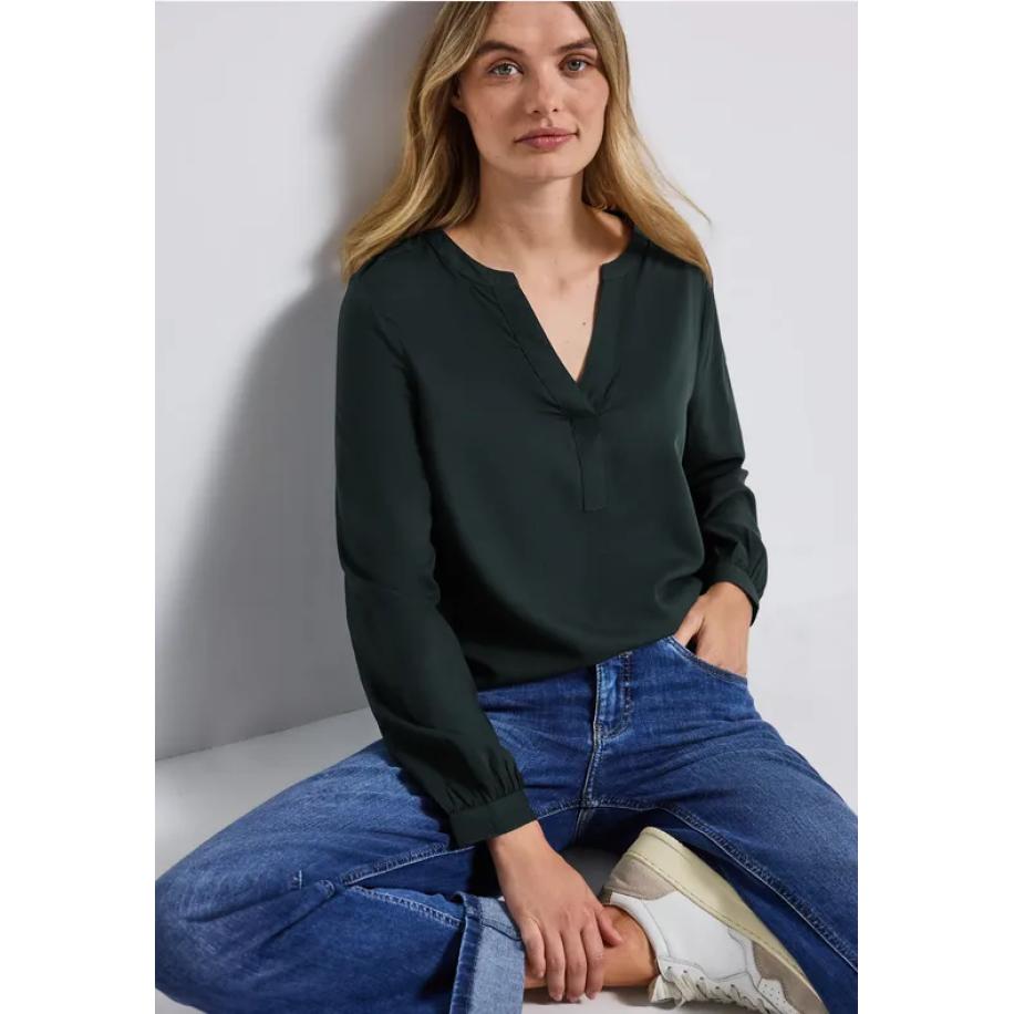 Street One Tuniek met gespleten hals Groen