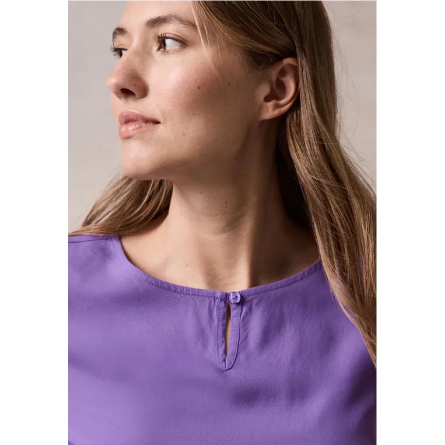CECIL Blouse in effen kleur Paars